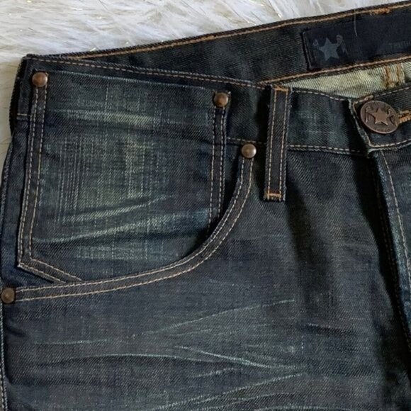 Truth, Freedom & Bread blue jeans 31 straight dark wash - Picture 4 of 13